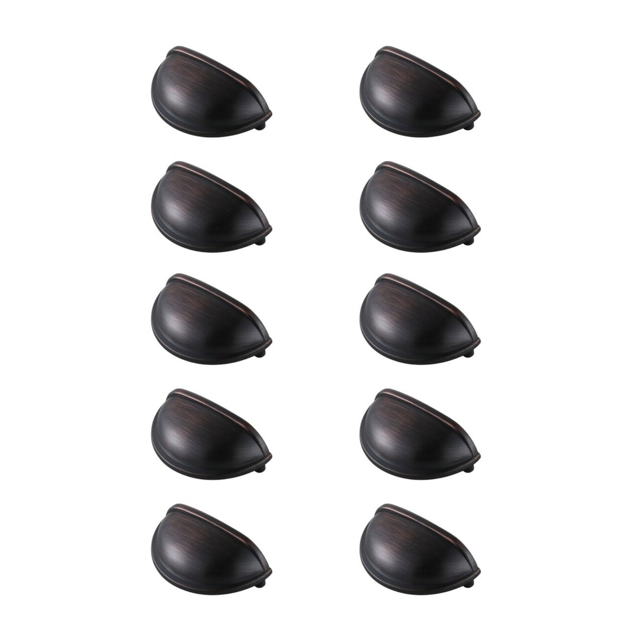 Atticus 3" Center to Center Oil-rubbed Bronze Cup Bar Pull Multipack (set of 10)